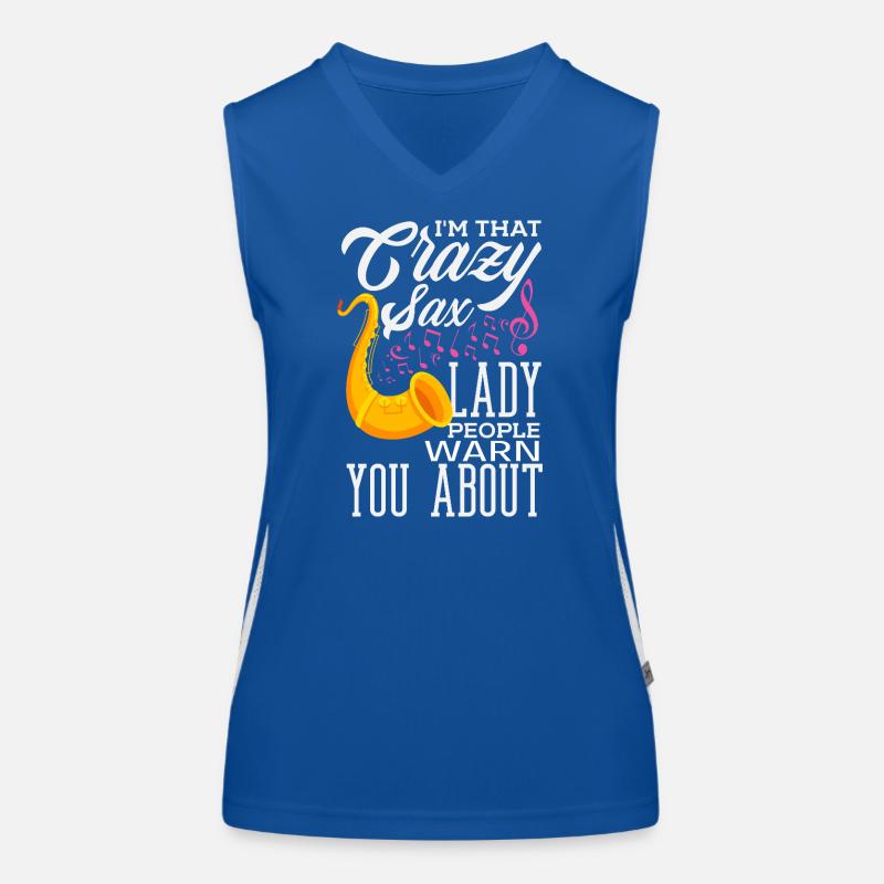 Saxofon Funktionelles Kontrast-Tank Top für Frauen