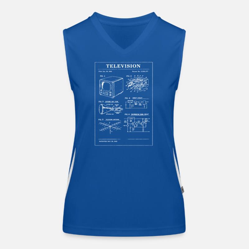 Plan de télévision rétro Débardeur respirant contrasté Femme