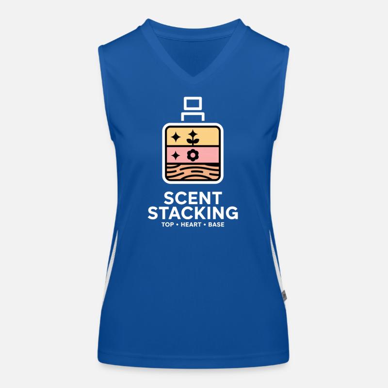 Scent Stacking Top Heart Base Notes Funktionelles Kontrast-Tank Top für Frauen