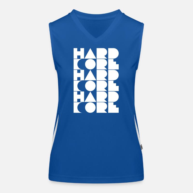 Hardcore Grid Typography Women's Functional Contrast Tank Top