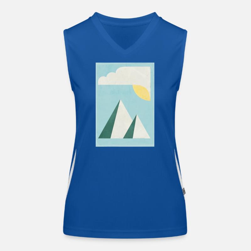 Montagnes Débardeur respirant contrasté Femme