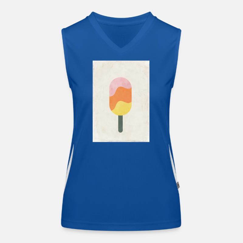Eis Funktionelles Kontrast-Tank Top für Frauen