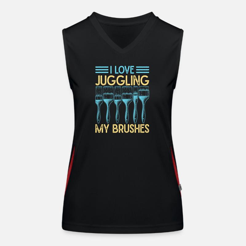 House Painter Dad Unique Gifts Funktionelles Kontrast-Tank Top für Frauen