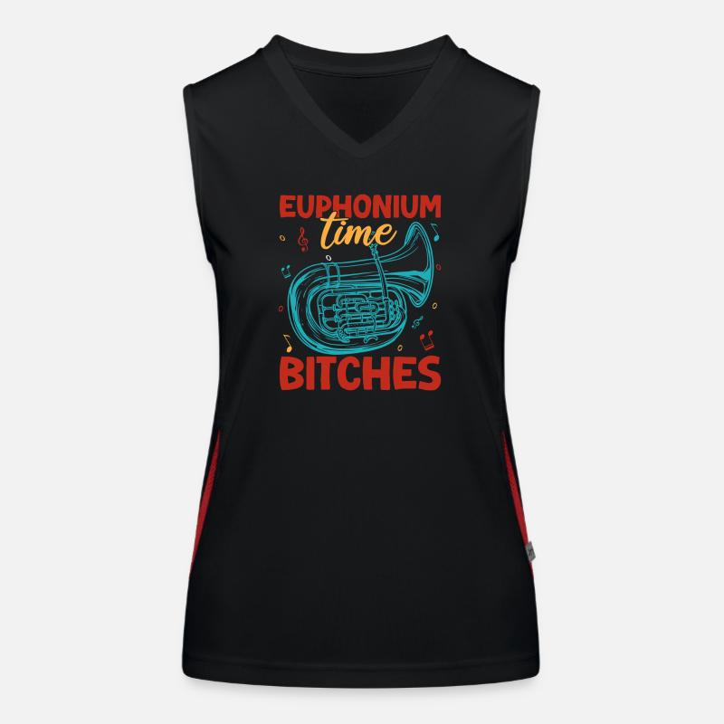 Euphonium Time Bitches Baritone Marching Band Funktionelles Kontrast-Tank Top für Frauen