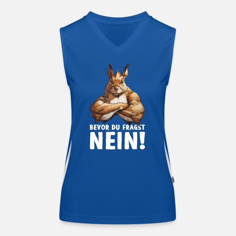 Eichhörnchen Baumhörnchen Bevor du fragst Nein Funktionelles Kontrast-Tank Top für Frauen
