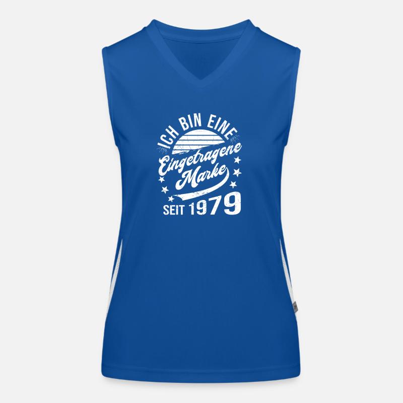 45. Geburtstag Retro 45 Jahre Eingetragene Marke Funktionelles Kontrast-Tank Top für Frauen