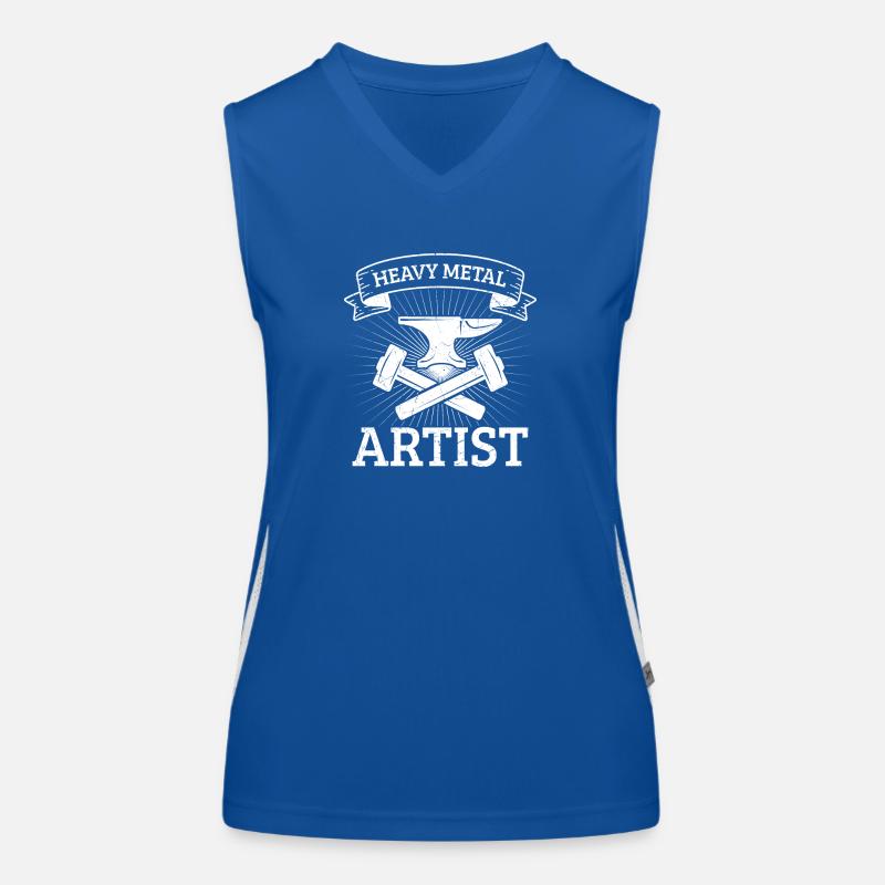 Heavy Metal Artist Forging Gift Idea Funktionelles Kontrast-Tank Top für Frauen