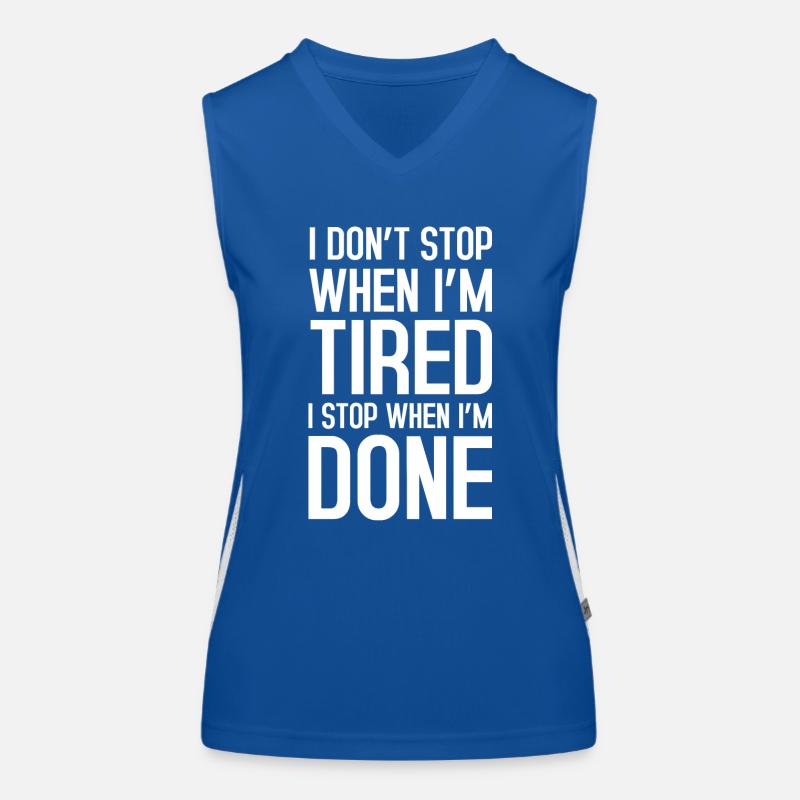 I dont stop Women's Functional Contrast Tank Top