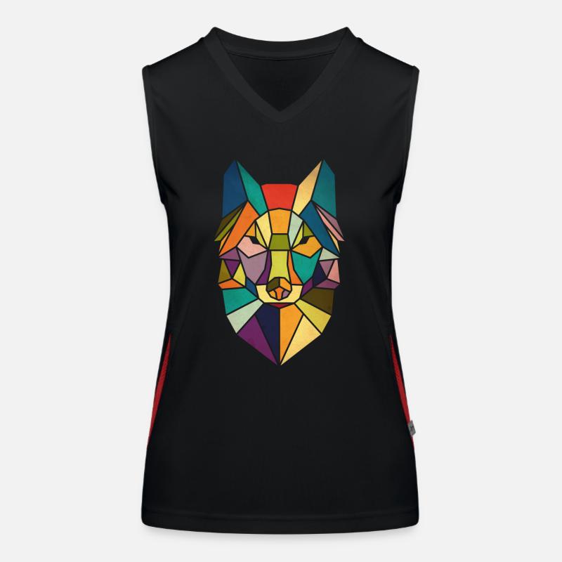 Fuchs Funktionelles Kontrast-Tank Top für Frauen