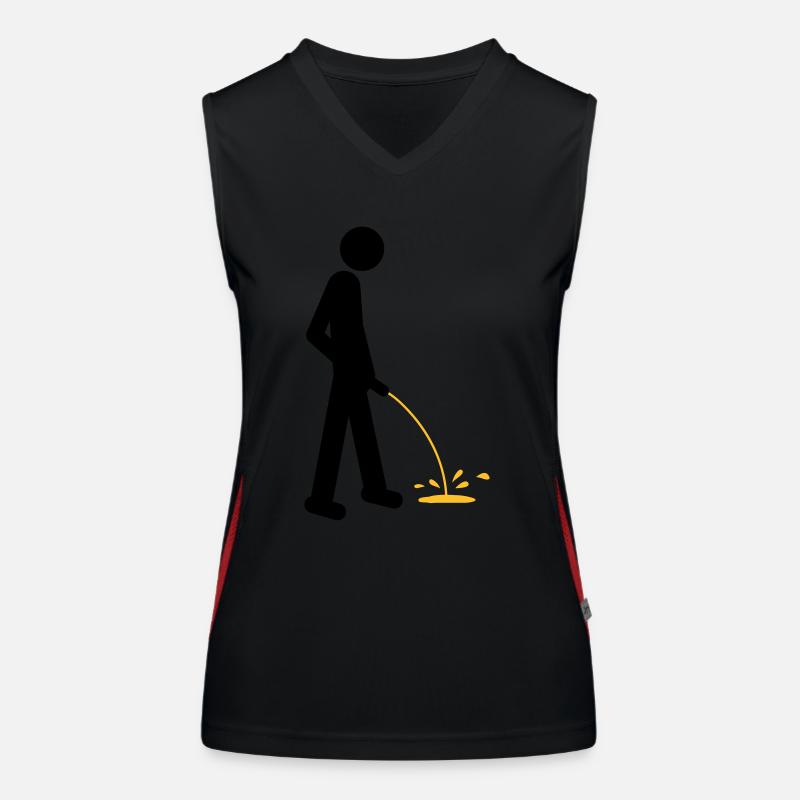 Pee Funktionelles Kontrast-Tank Top für Frauen