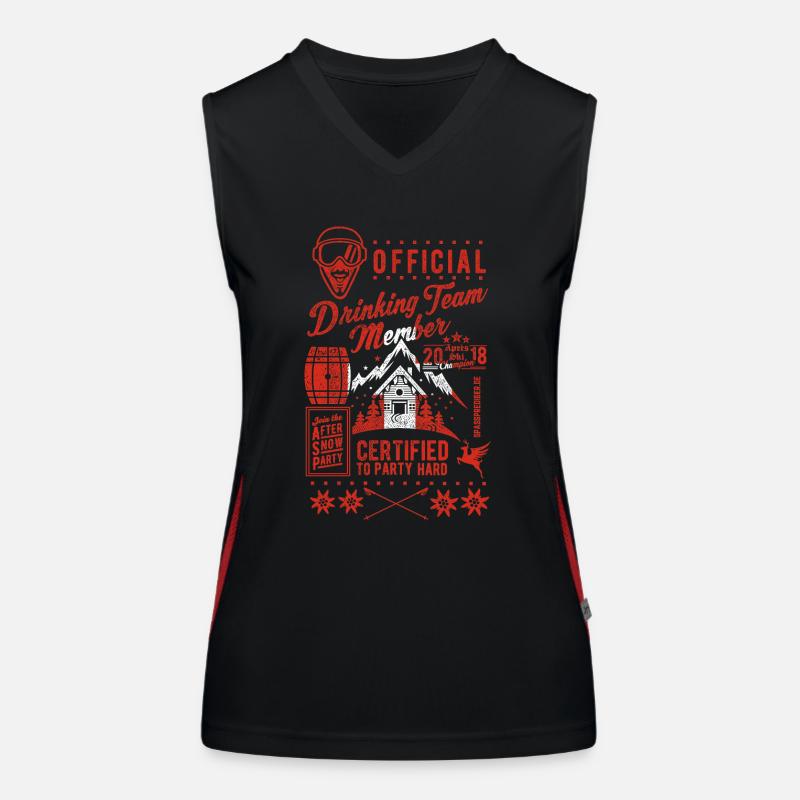 Swiss Drinking Team Funktionelles Kontrast-Tank Top für Frauen
