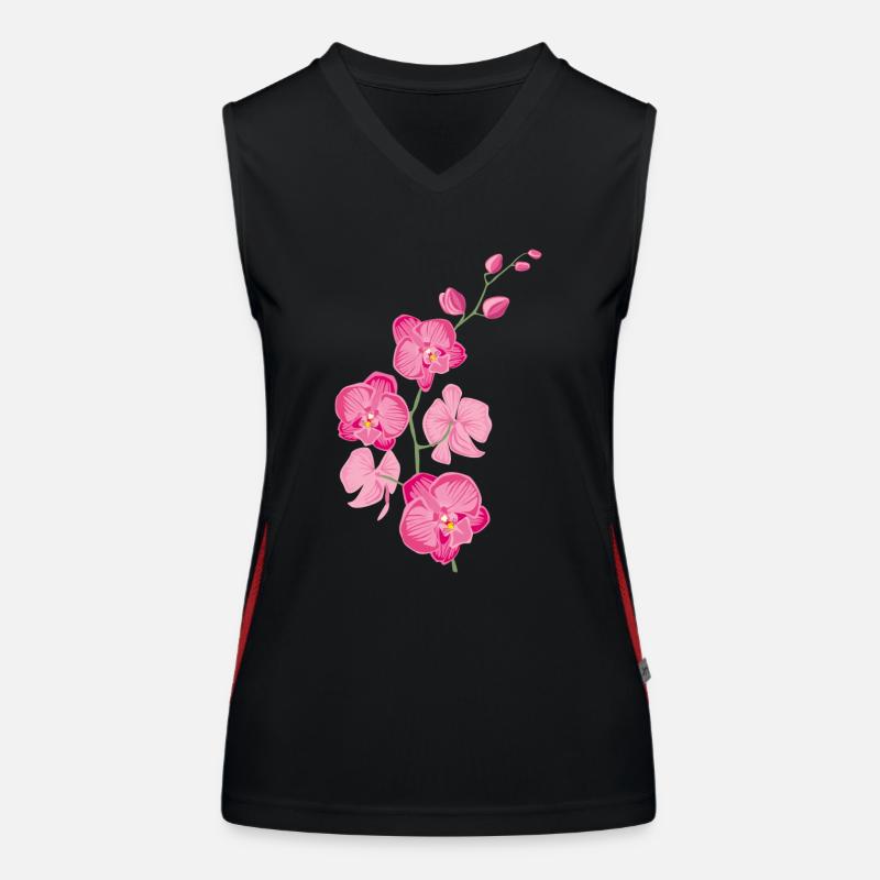 ORCHIDEEN Blume - Geschenk der Liebe - rosa pink Funktionelles Kontrast-Tank Top für Frauen