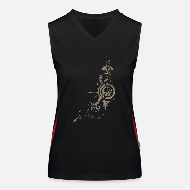 Conception de rouage SteamPUNK Débardeur respirant contrasté Femme
