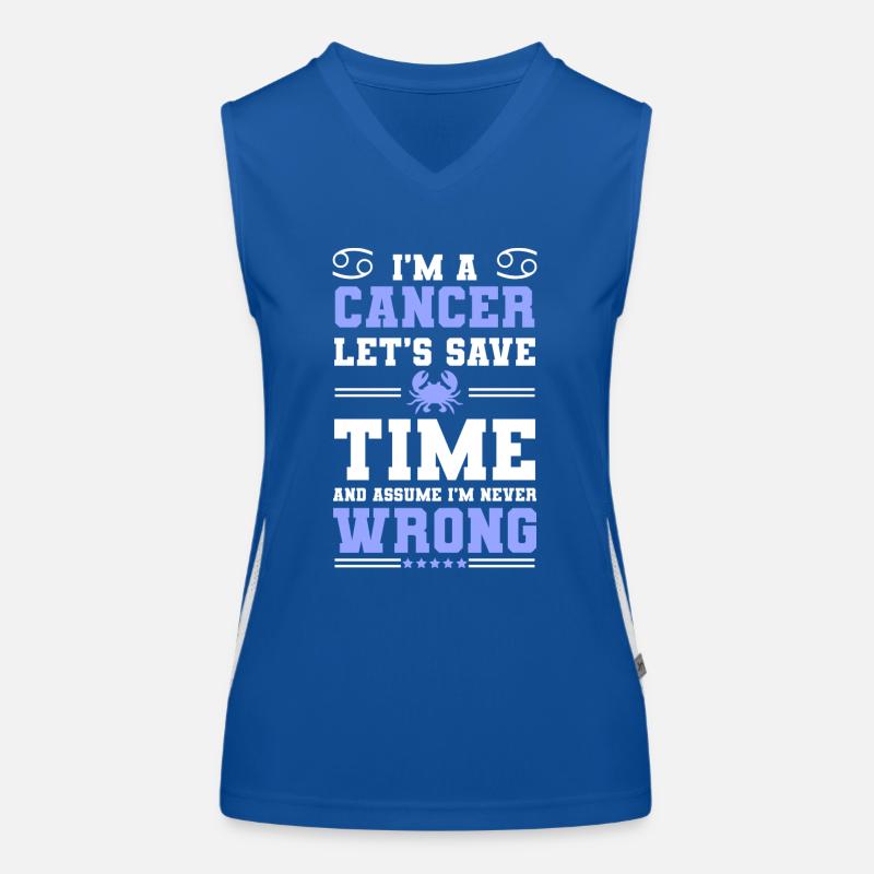 Krebs Astrologie Konstellation Element Funktionelles Kontrast-Tank Top für Frauen