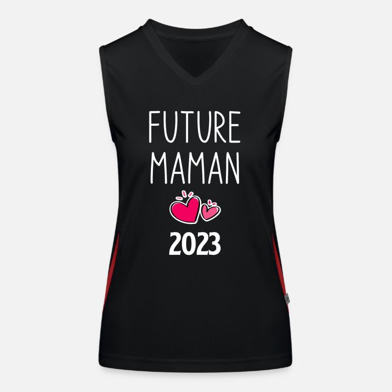 Future maman 1 Débardeur respirant contrasté Femme