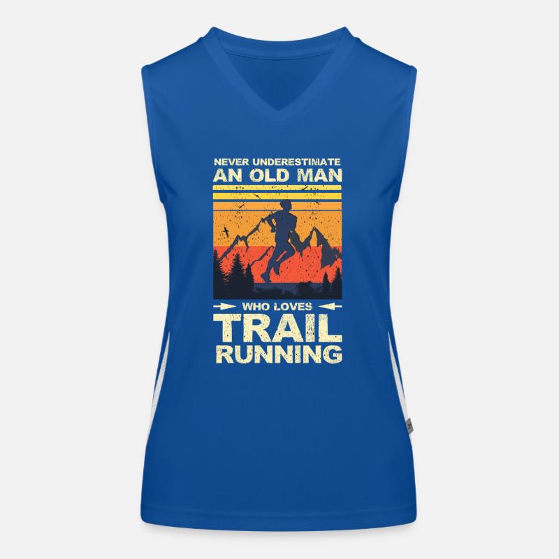 Trail Runner Running Joggen Jogger I Geschenk Funktionelles Kontrast-Tank Top für Frauen