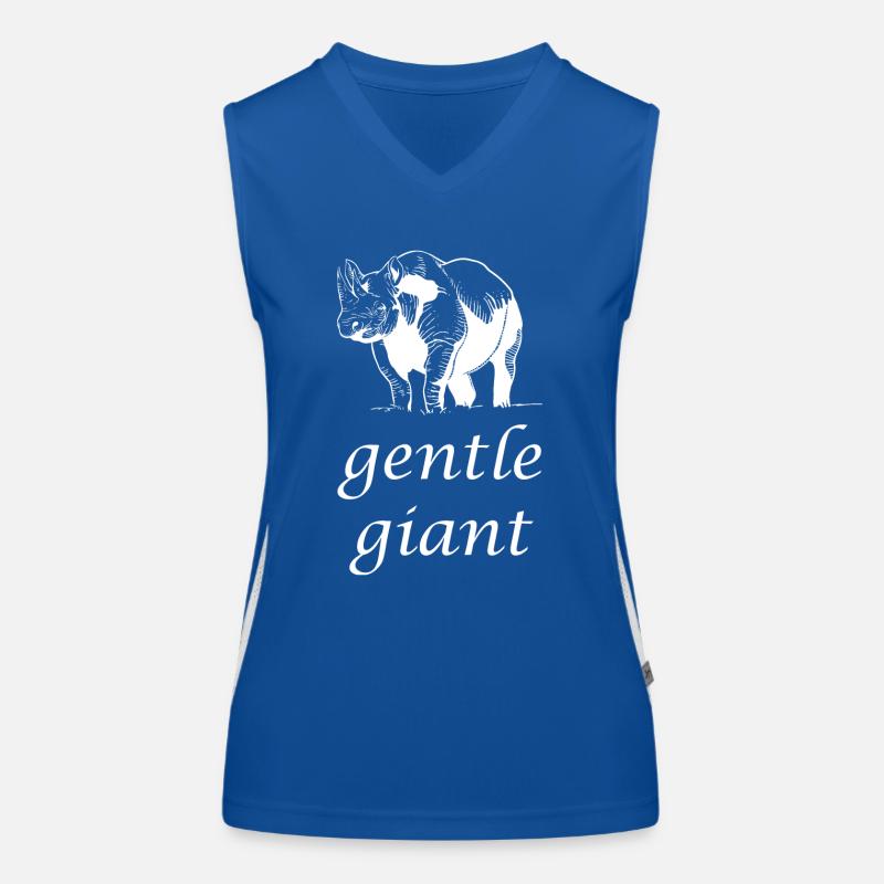 Nashorn sanft Riese Funktionelles Kontrast-Tank Top für Frauen