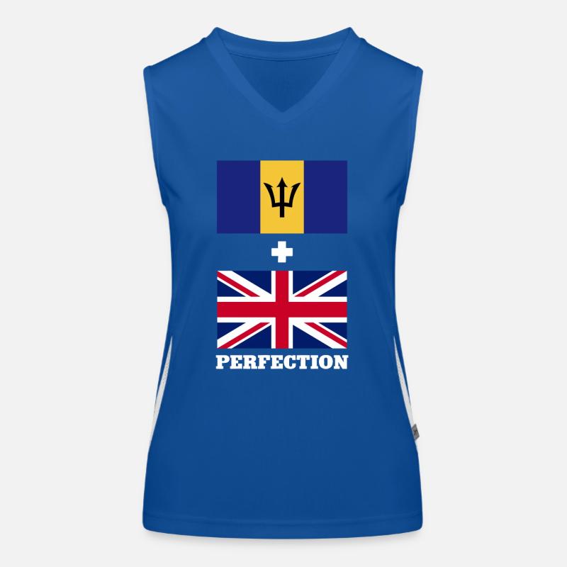 Barbados flag Barbadian bayan Women's Functional Contrast Tank Top
