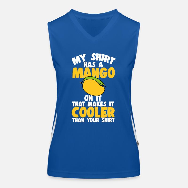 Mango Frucht Mango Funktionelles Kontrast-Tank Top für Frauen