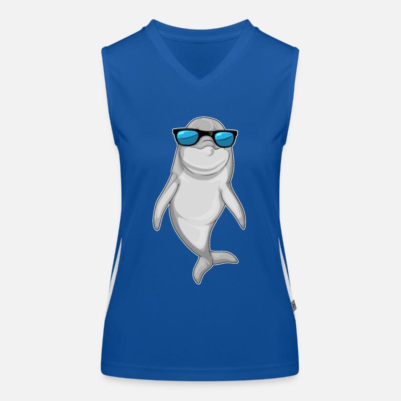 Dolphin Sunglasses Women's Functional Contrast Tank Top
