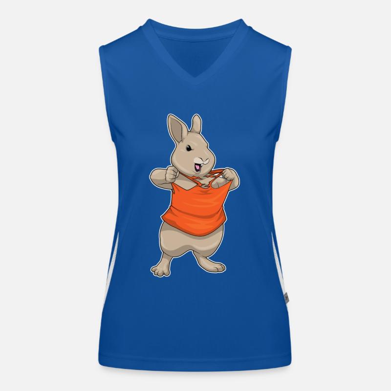 Bunny Bodybuilder Musculation Débardeur respirant contrasté Femme