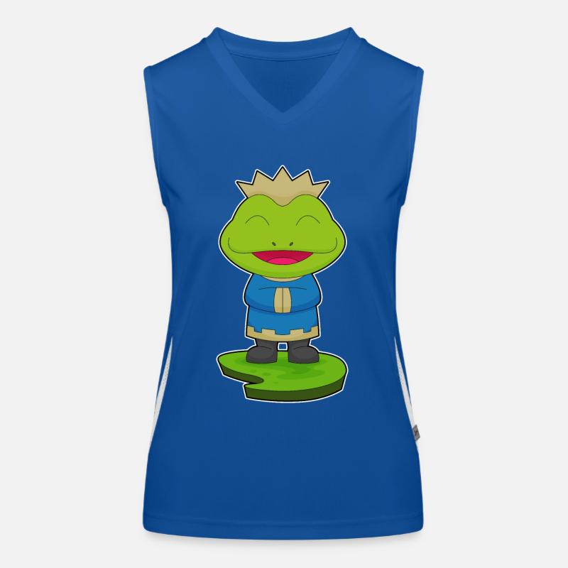 Frog King Crown Women's Functional Contrast Tank Top