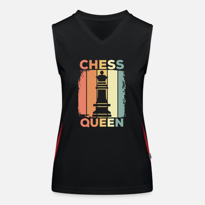 Schach Funktionelles Kontrast-Tank Top für Frauen