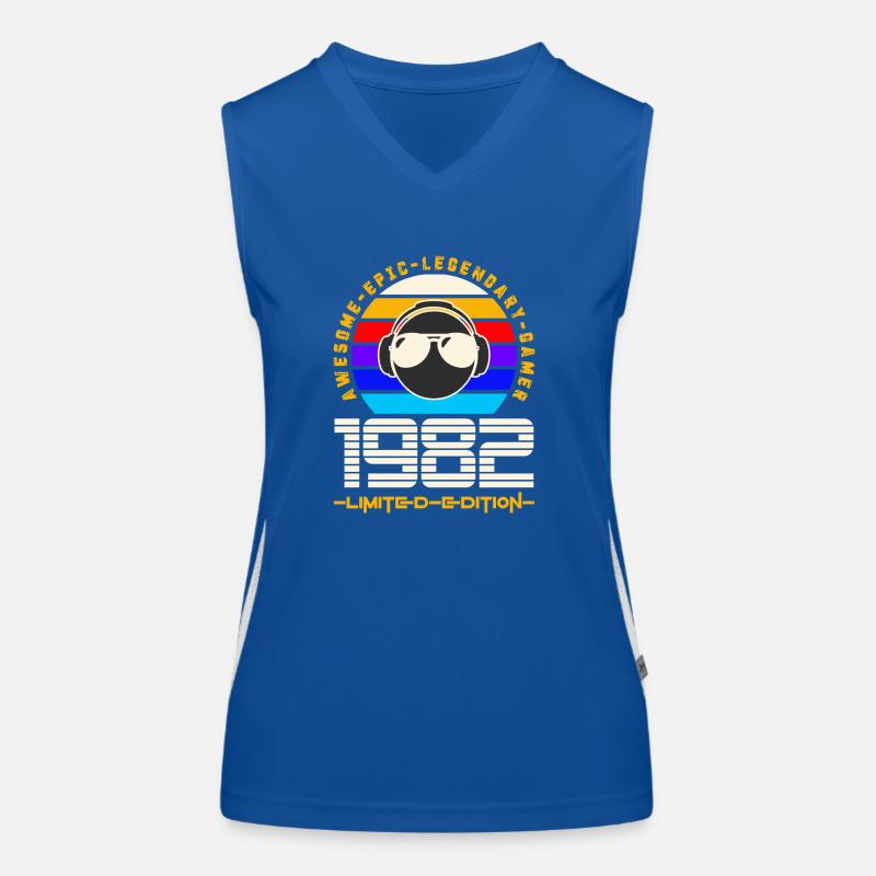 1982 Funktionelles Kontrast-Tank Top für Frauen