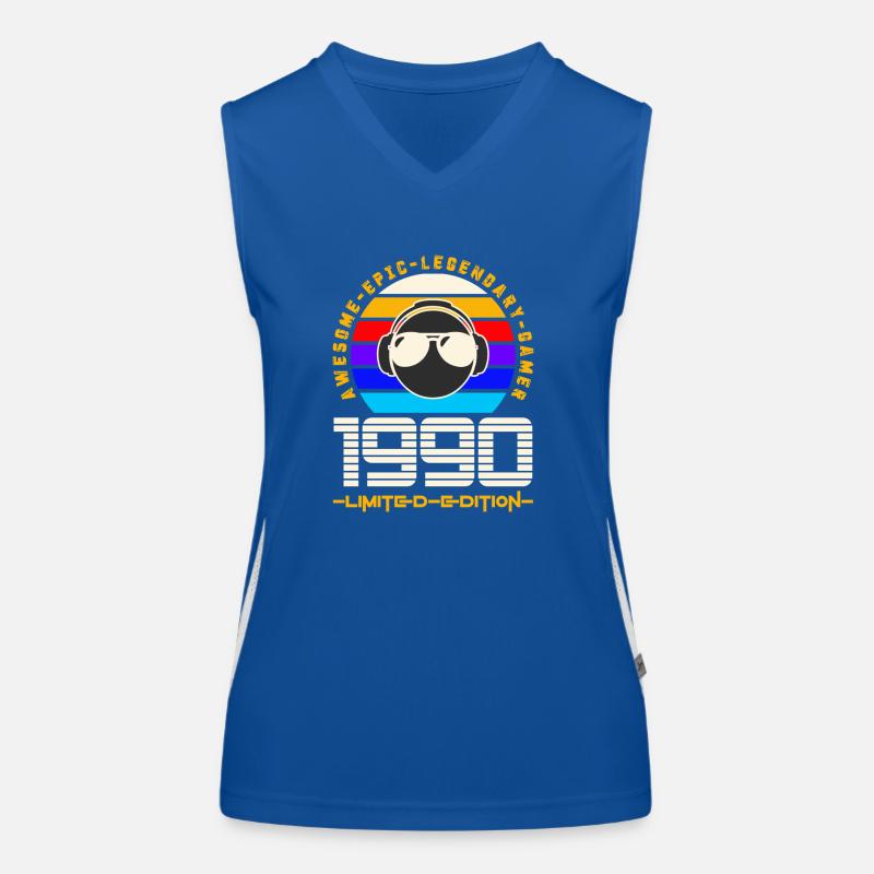 1990 Funktionelles Kontrast-Tank Top für Frauen