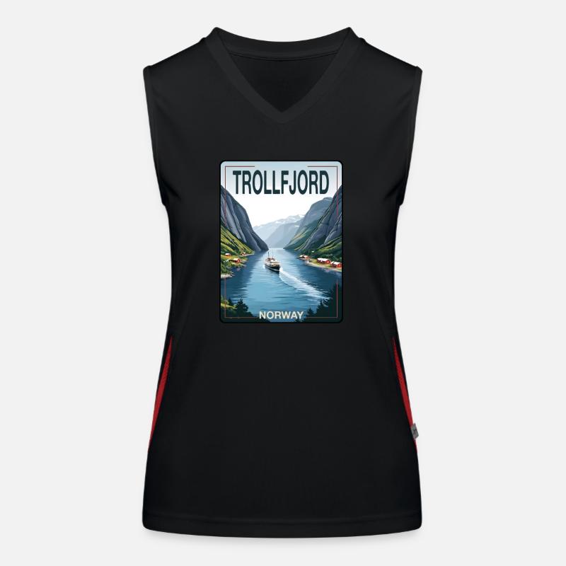 Trollfjord Débardeur respirant contrasté Femme