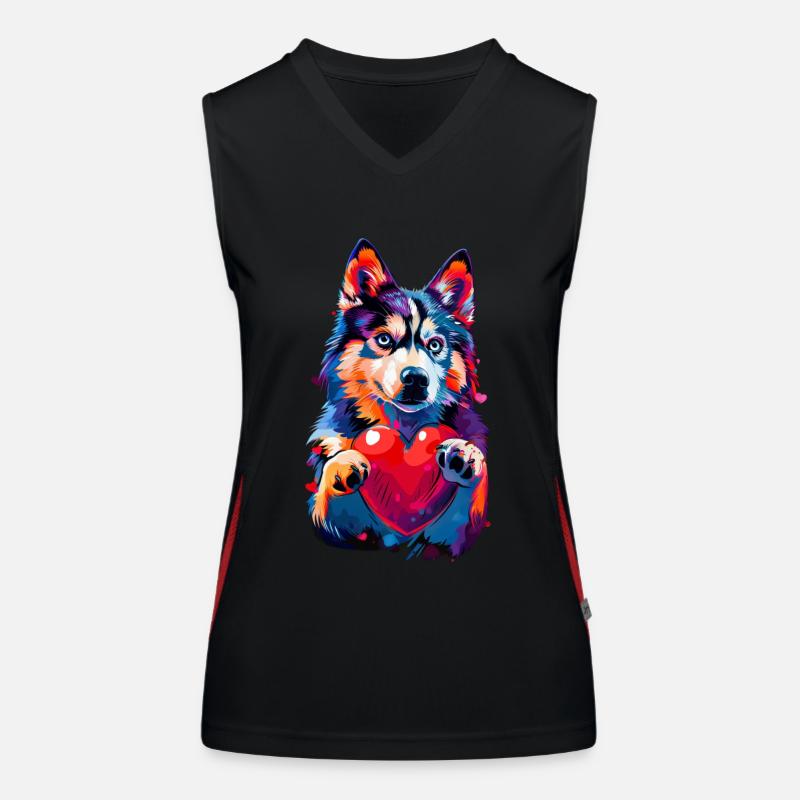 Heiser Funktionelles Kontrast-Tank Top für Frauen