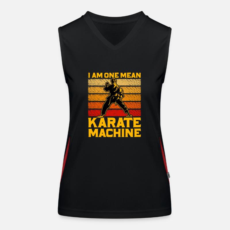 Je suis une méchante machine de karaté Débardeur respirant contrasté Femme