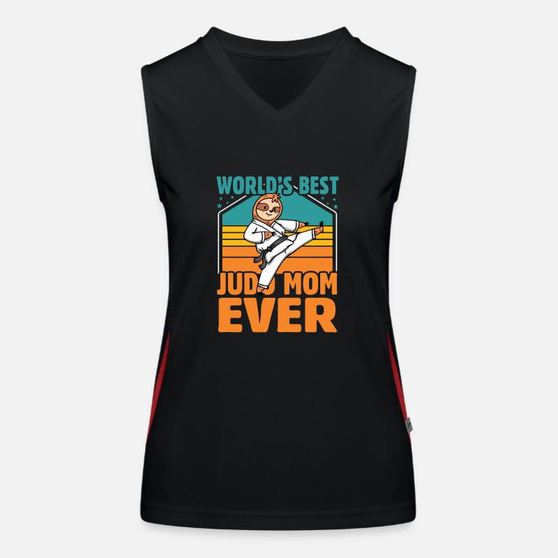 Die Judo-Mama aller Zeiten Funktionelles Kontrast-Tank Top für Frauen