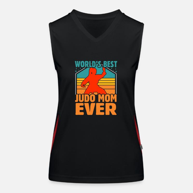 World's best Judo Mom ever Women's Functional Contrast Tank Top