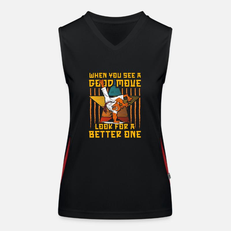 When you see a good move look for a better one Women's Functional Contrast Tank Top
