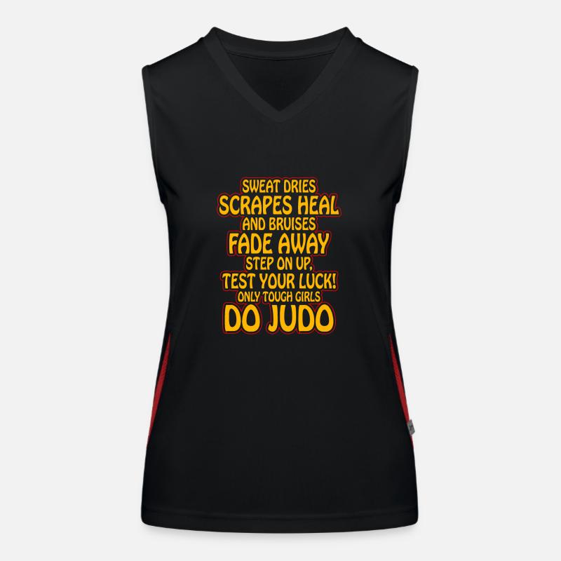 Judo Funny Quotes Women's Functional Contrast Tank Top