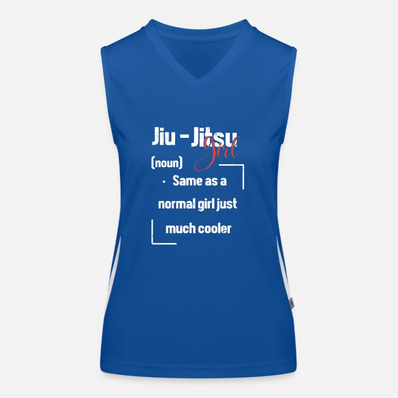 Jiu Jitsu Selbstverteidigung Funktionelles Kontrast-Tank Top für Frauen