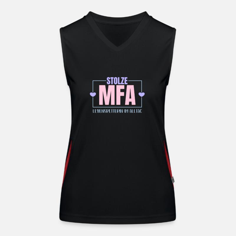 MFA Proud Medical Assistant Women's Functional Contrast Tank Top