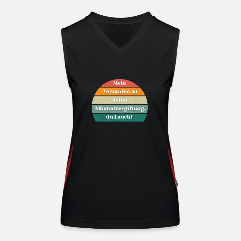 Toast for pre-drinking I Pre-drinking Party Women's Functional Contrast Tank Top