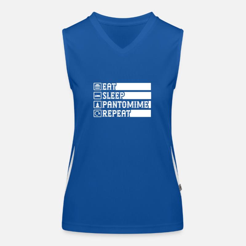 Circus Graphic Pantomime Repeat Circus Performer Funktionelles Kontrast-Tank Top für Frauen