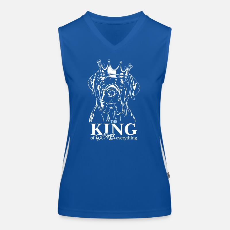 CANE CORSO King Hundespruch Hunde Hund Wilsigns Funktionelles Kontrast-Tank Top für Frauen