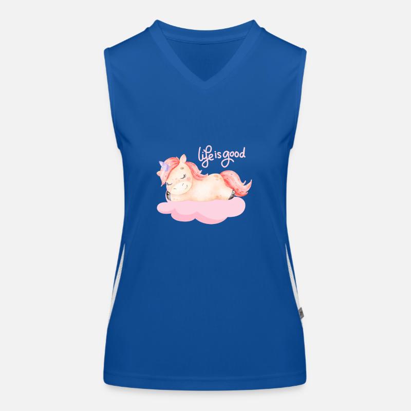 Einhorn Funktionelles Kontrast-Tank Top für Frauen