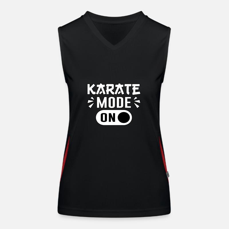 Karate-Modus an Funktionelles Kontrast-Tank Top für Frauen