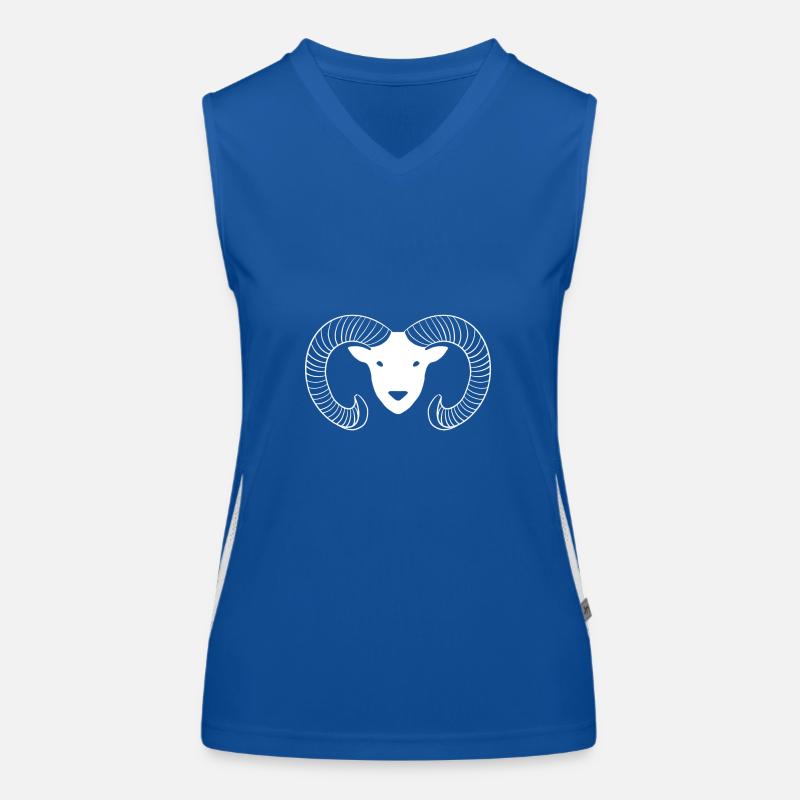 Widder, Sternzeichen Funktionelles Kontrast-Tank Top für Frauen