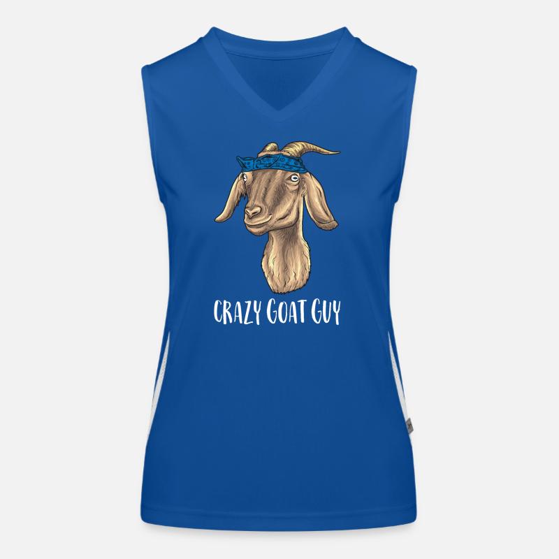 Crazy goat man Women's Functional Contrast Tank Top