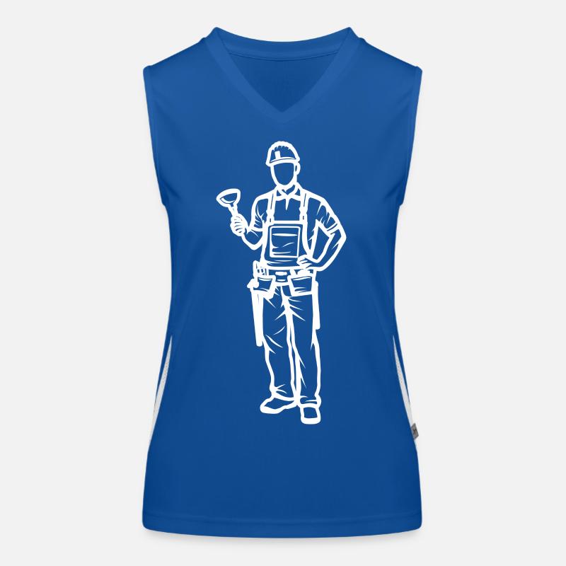 Klempner Funktionelles Kontrast-Tank Top für Frauen