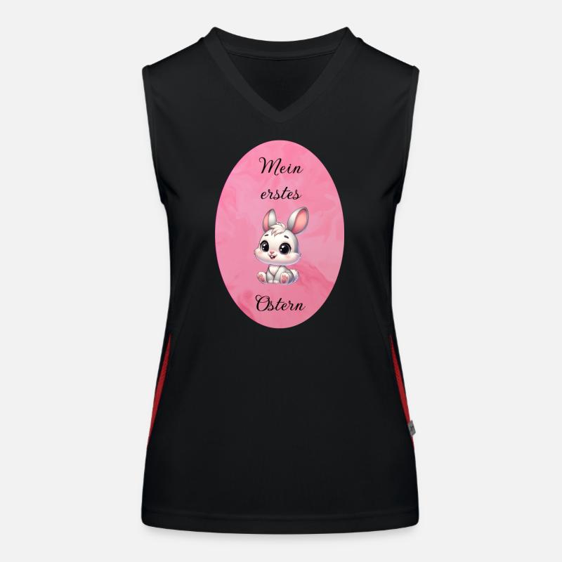 mein erstes Ostern Funktionelles Kontrast-Tank Top für Frauen