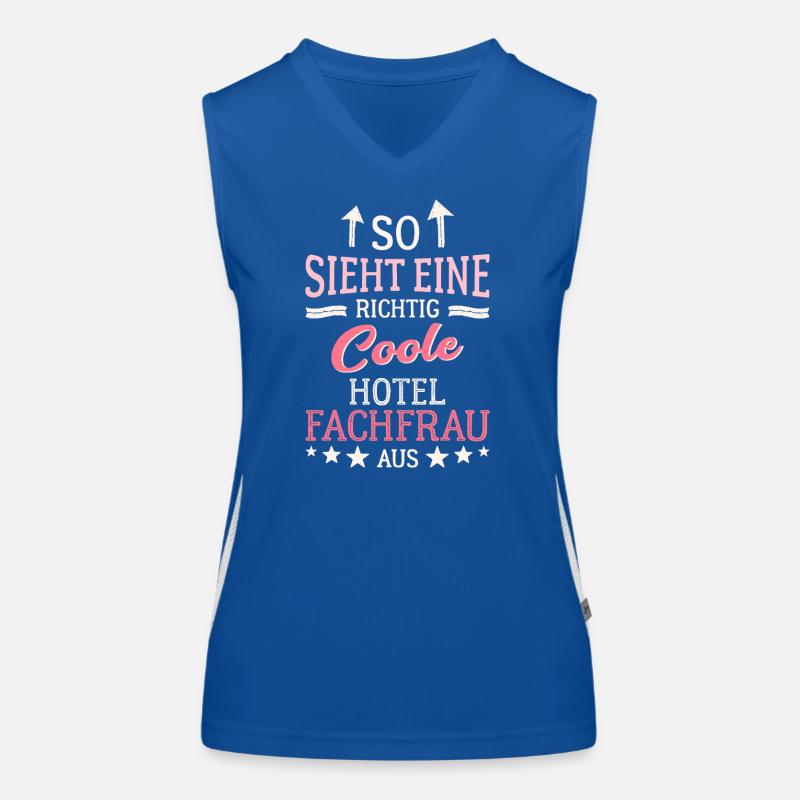 So sieht eine richtig coole Hotelfachfrau aus Funktionelles Kontrast-Tank Top für Frauen