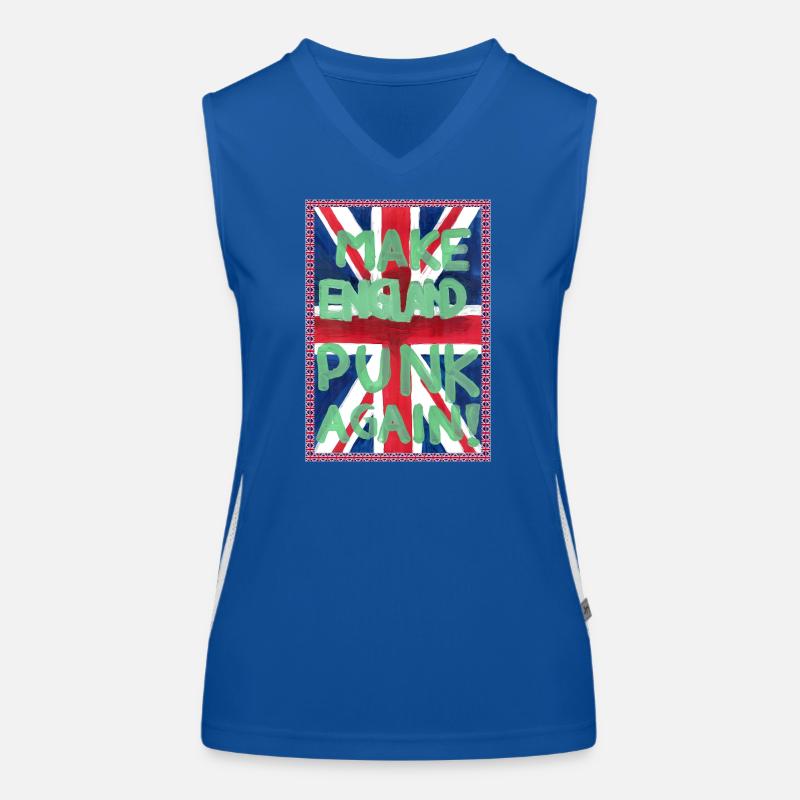 A3_MAKE_ENGLAND_PUNK_AGAIN Funktionelles Kontrast-Tank Top für Frauen