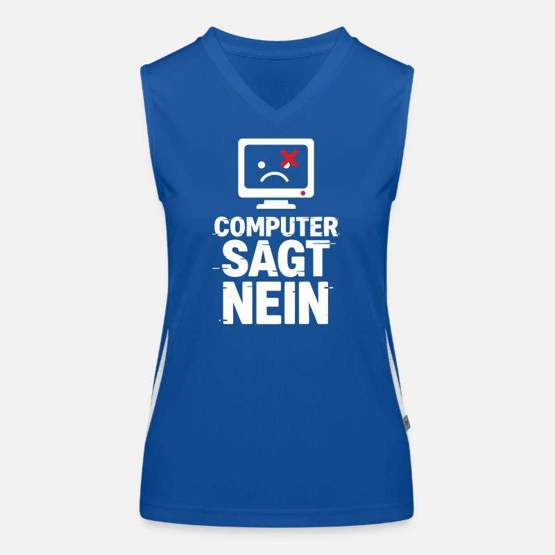 Computer Says No Meme Women's Functional Contrast Tank Top